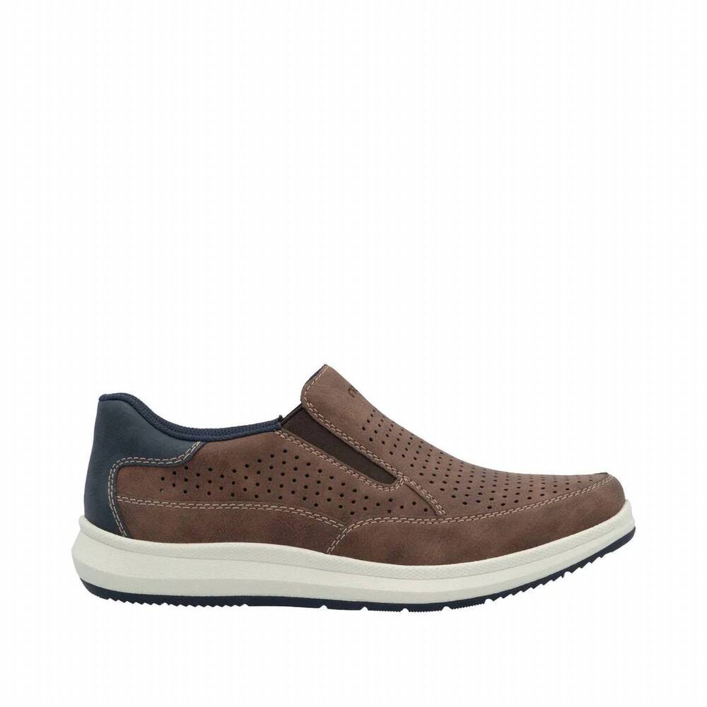 NEW RIEKER men's reinhard shoe in fuchs / midnight